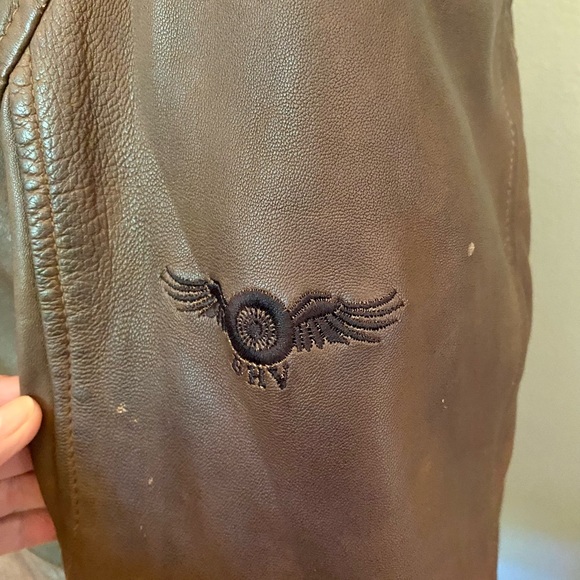 BH Vintage Leather Bomber Jacket New With Tags - Picture 5 of 7